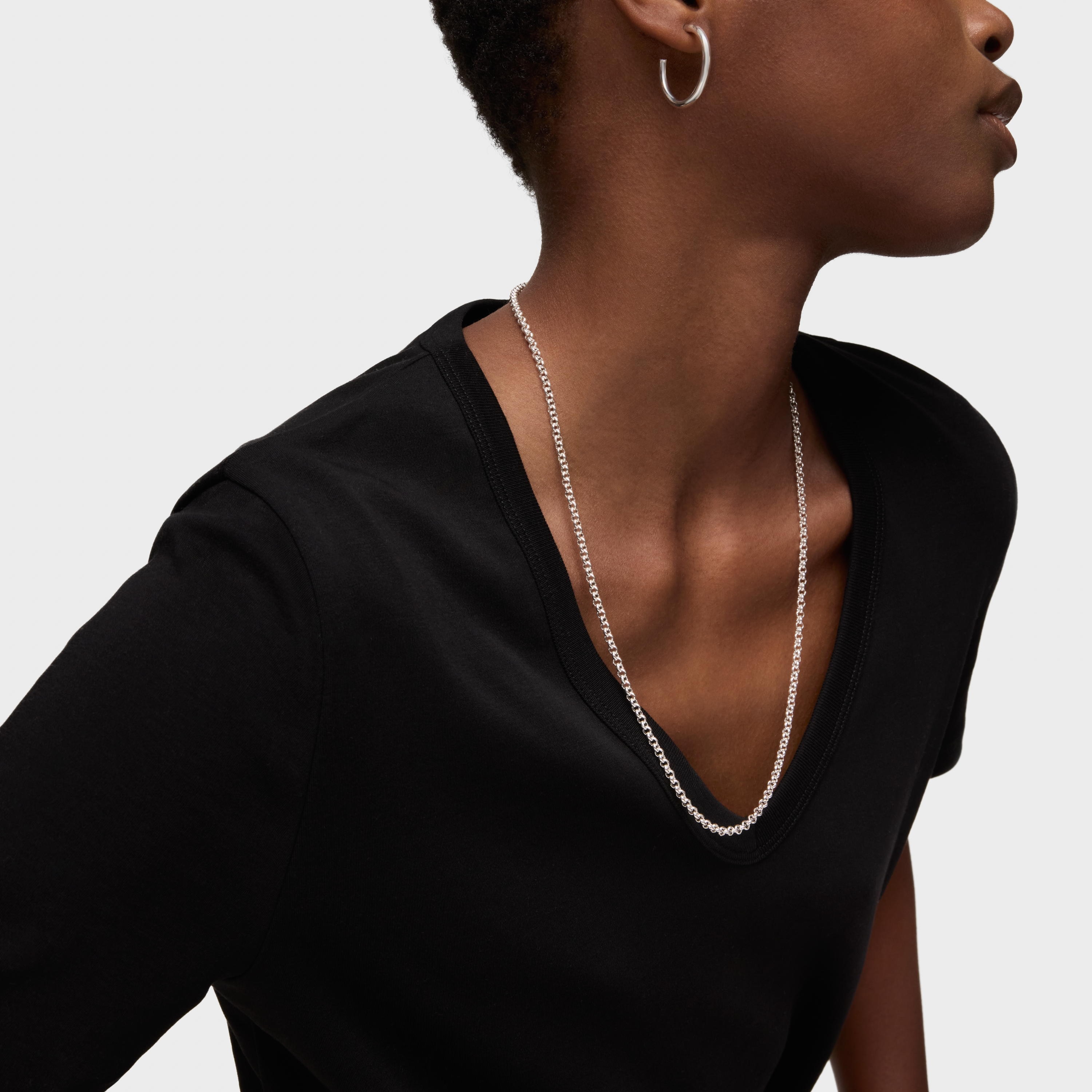 Silver TOUS Chain Choker with balls 60cm