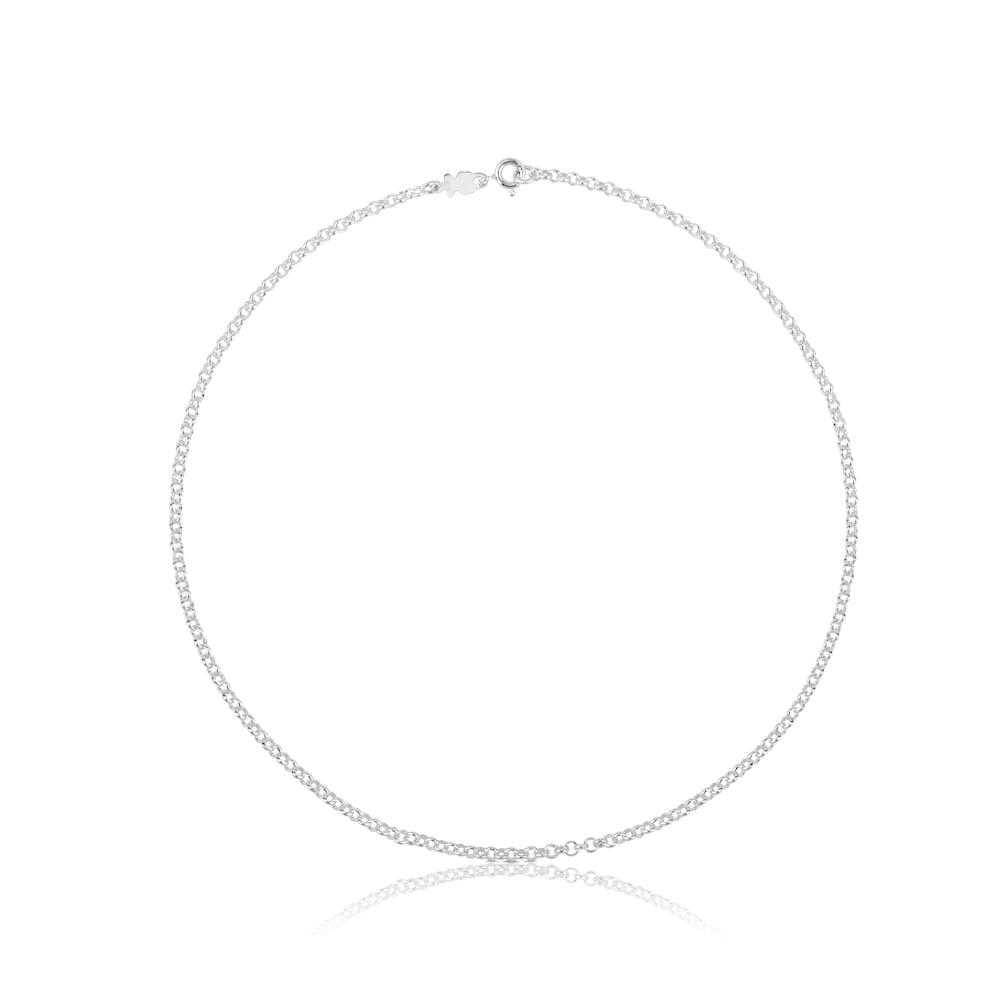 Silver TOUS Chain Choker with balls 40cm