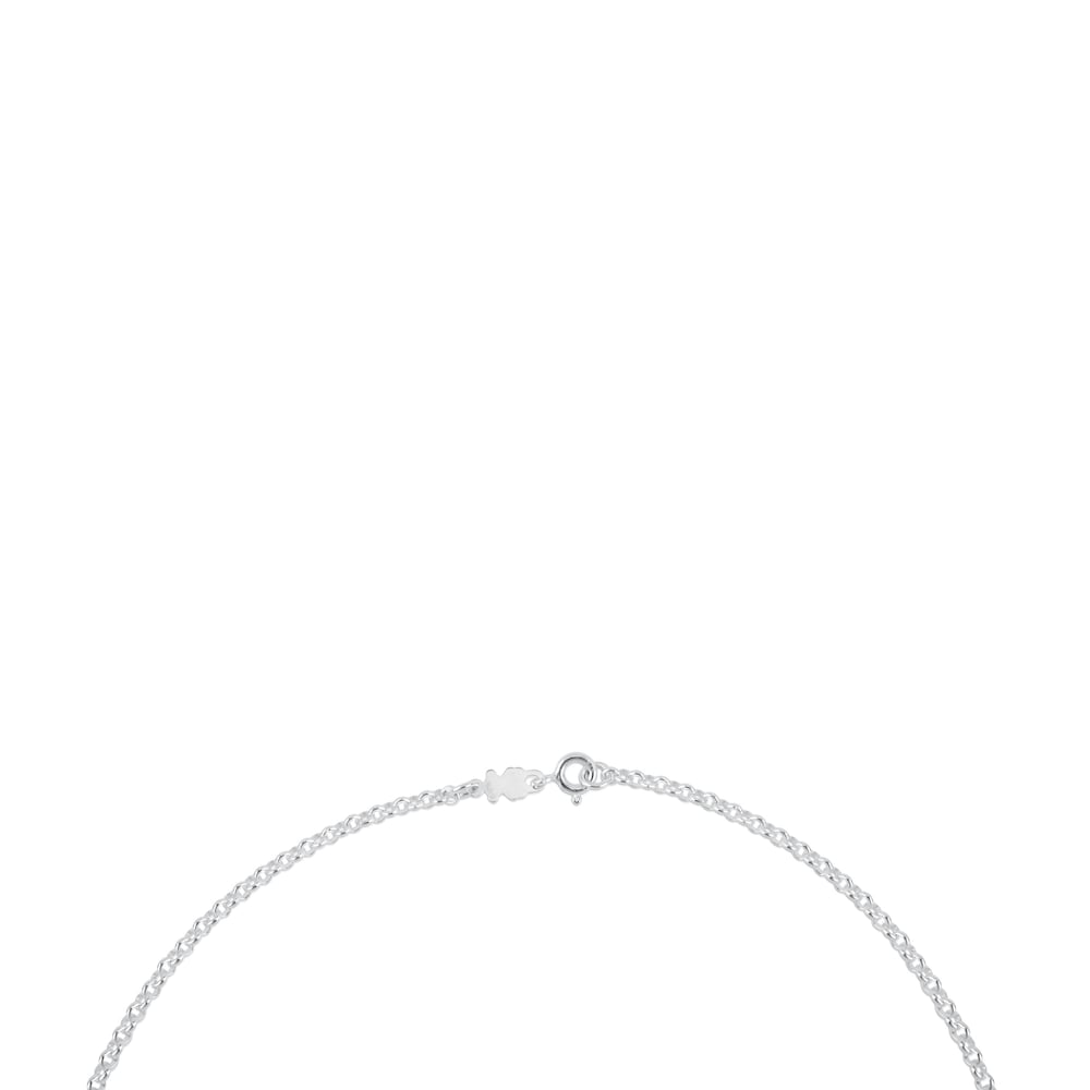 Silver TOUS Chain Choker with balls 40cm