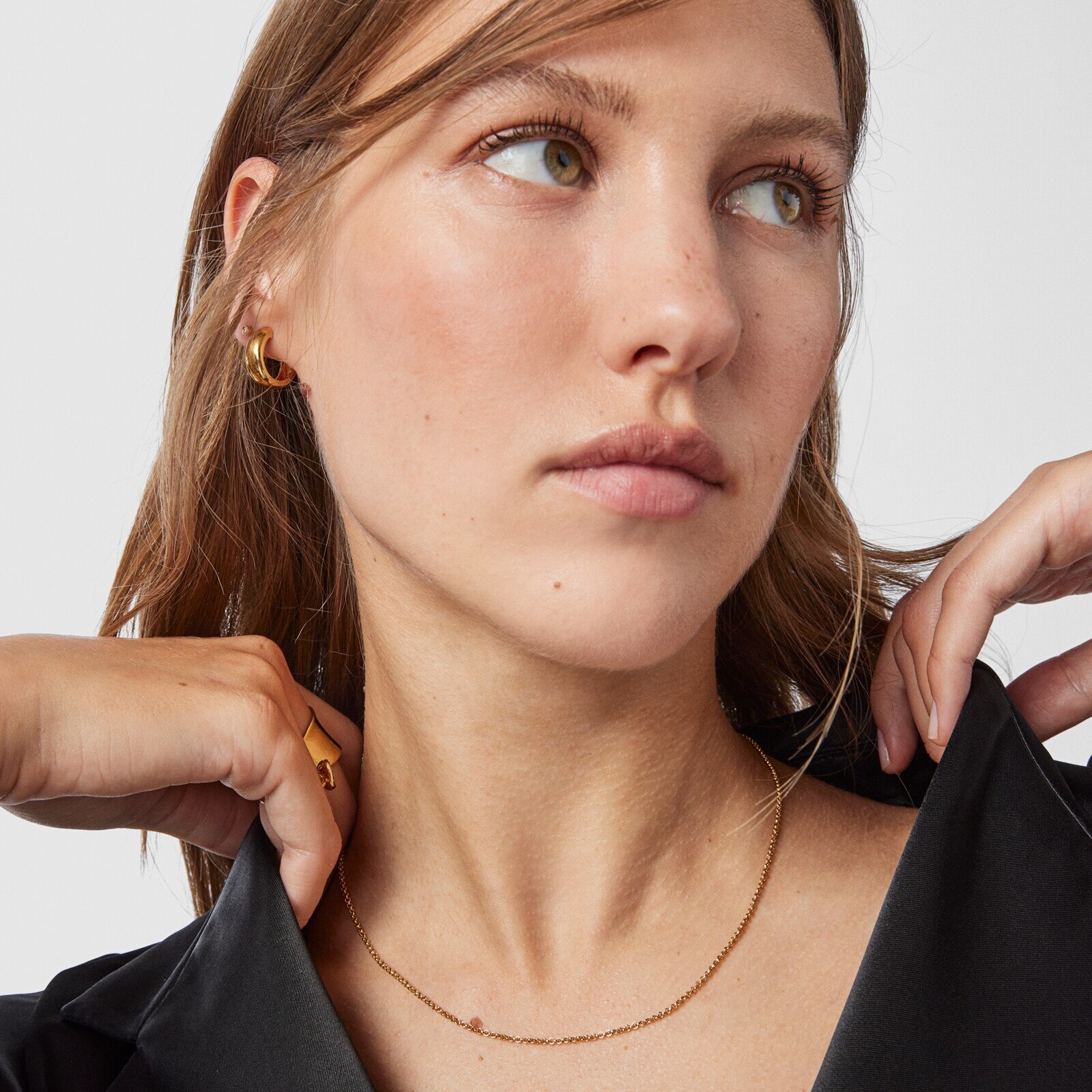 Medium Chain with 18kt gold plating over silver and balls measuring 50 cm TOUS Chain