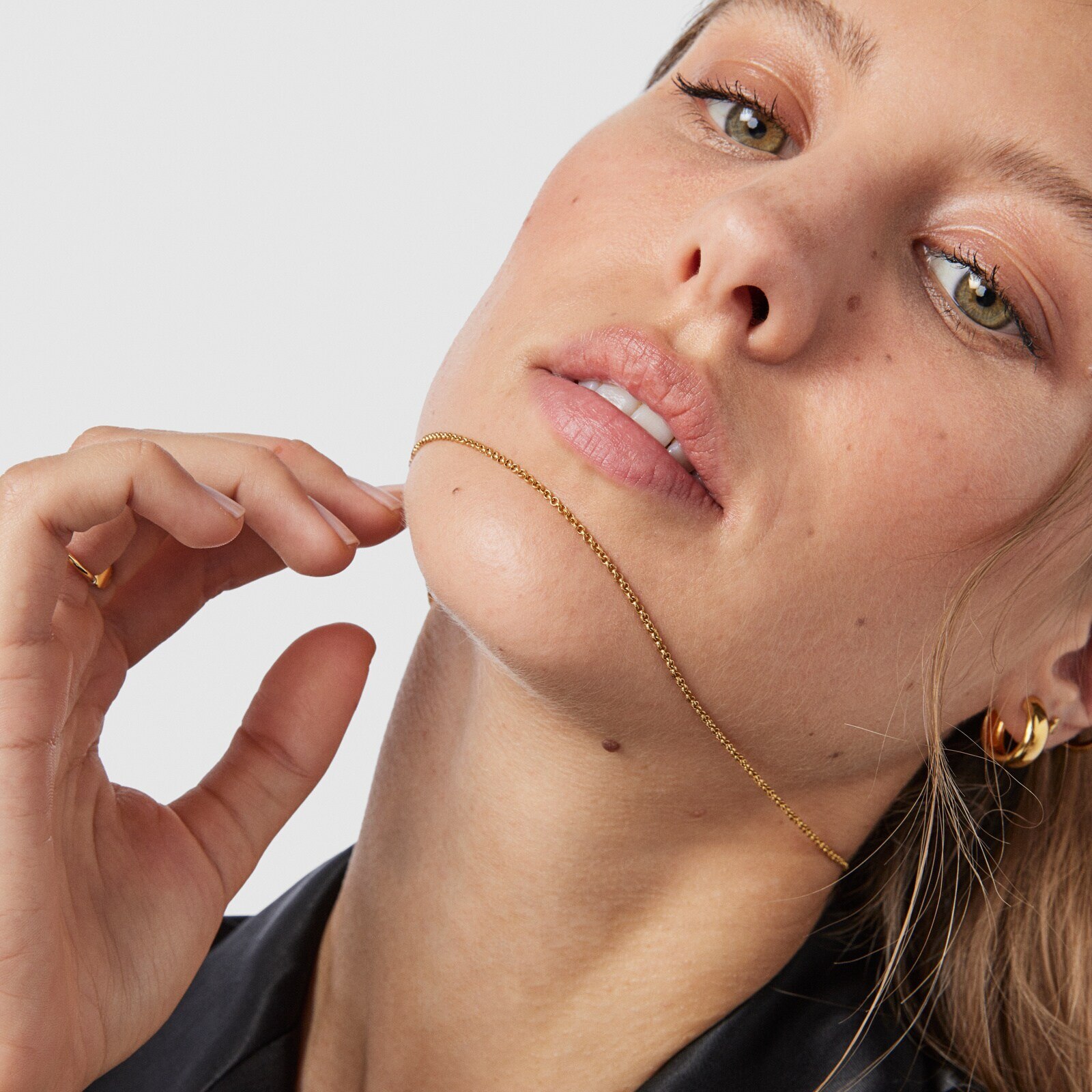 Medium Chain with 18kt gold plating over silver and balls measuring 50 cm TOUS Chain