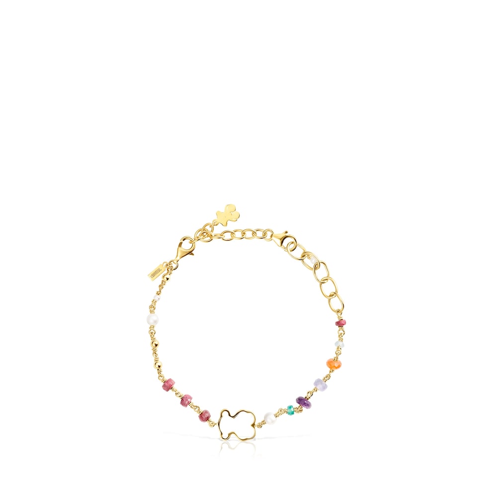 Alargador de pulsera con baño de oro 18 kt sobre plata TOUS Basics Alargador de pulsera con baño de oro 18 kt sobre plata TOUS Basics