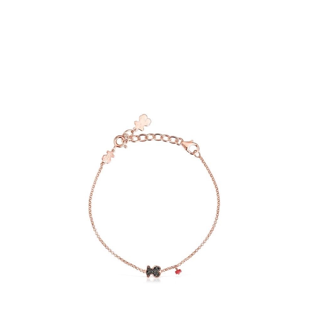 TOUS Basics Placcato in oro rosa 18 kt su prolunga per bracciale in argento