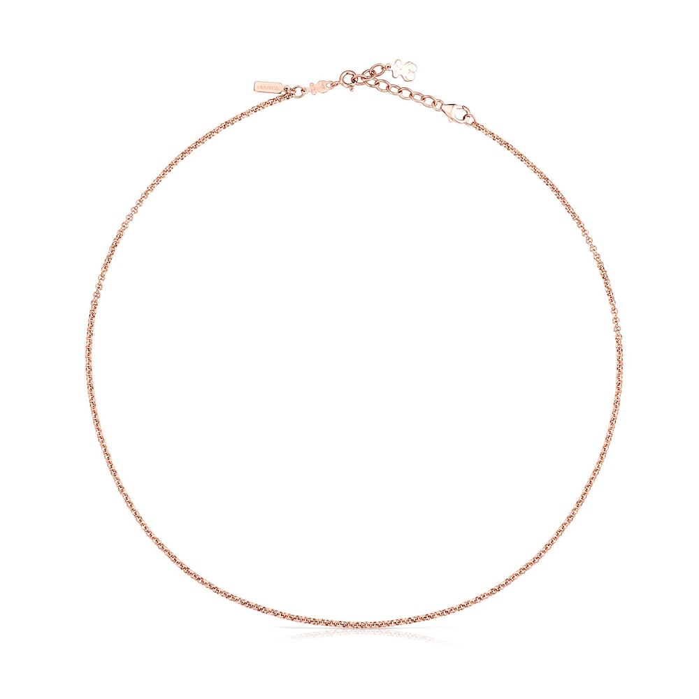 TOUS Basics Placcato in oro rosa 18 kt su prolunga per bracciale in argento