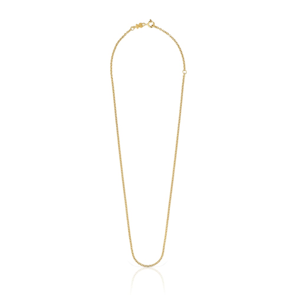 Gargantilla con baño de oro de 18 kt sobre plata 45 cm TOUS Chain Gargantilla con baño de oro de 18 kt sobre plata 45 cm TOUS Chain