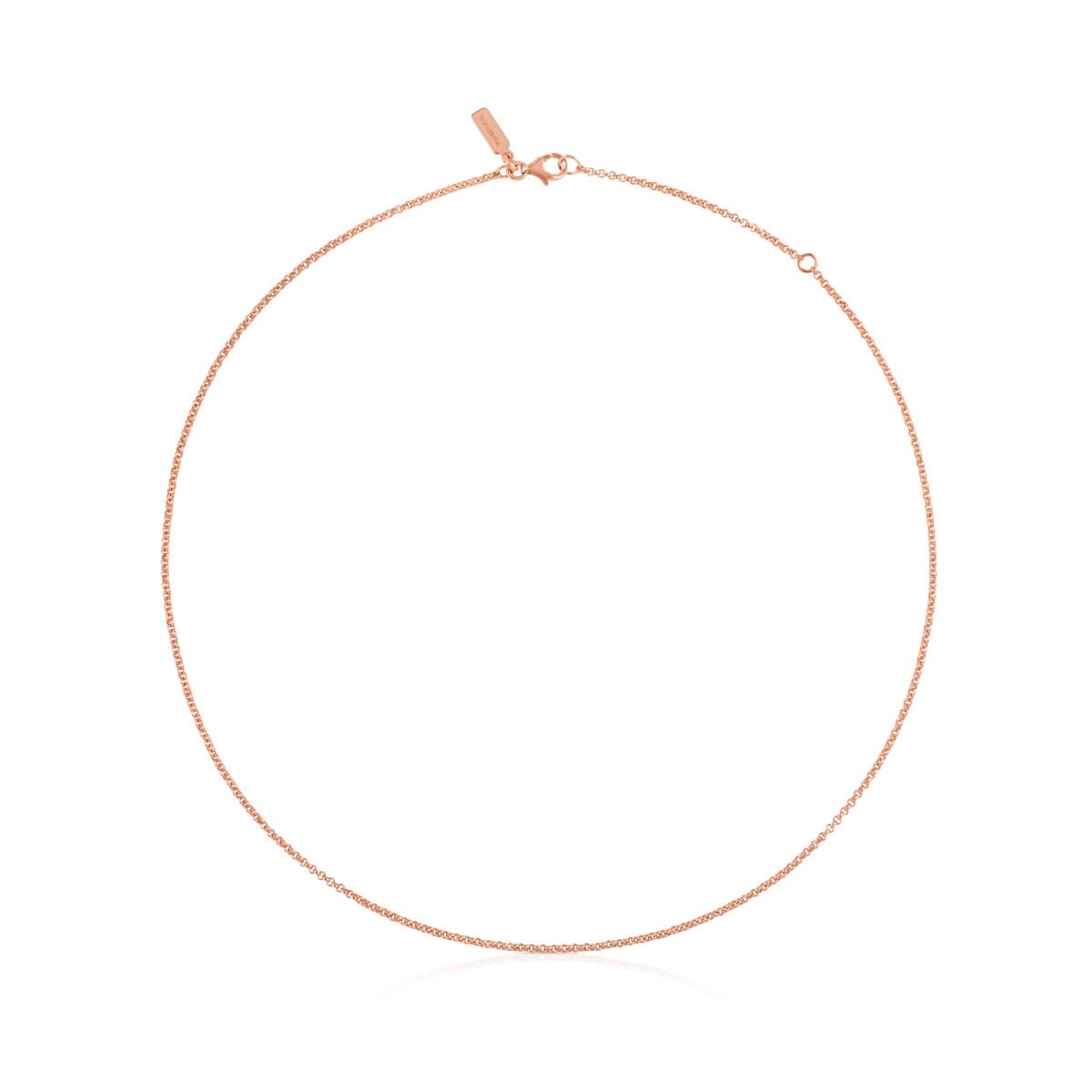 Tous - Gargantilla Con Baño De Oro Rosa De 18 Kt Sobre Plata 45 Cm Tous Hand - Rosa