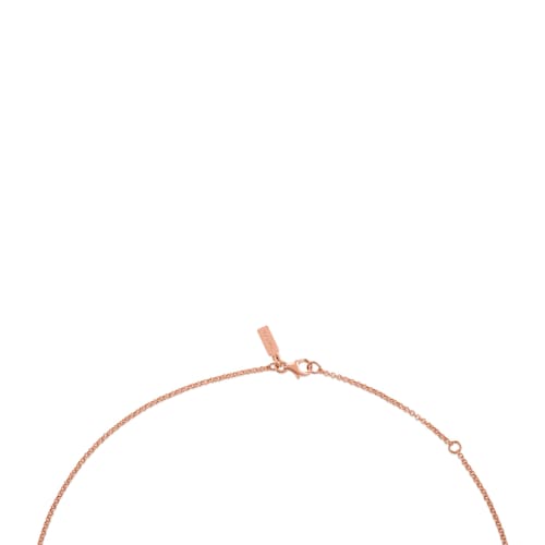 Gargantilla con baño de oro rosa de 18 kt sobre plata 45 cm TOUS Hand