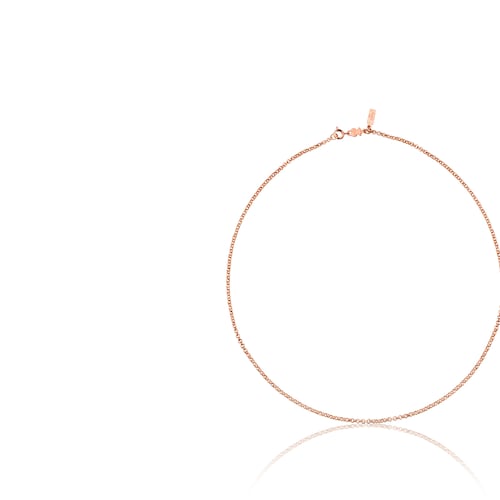 Medium Chain with 18kt rose-gold plating over silver measuring 50 cm TOUS Hand