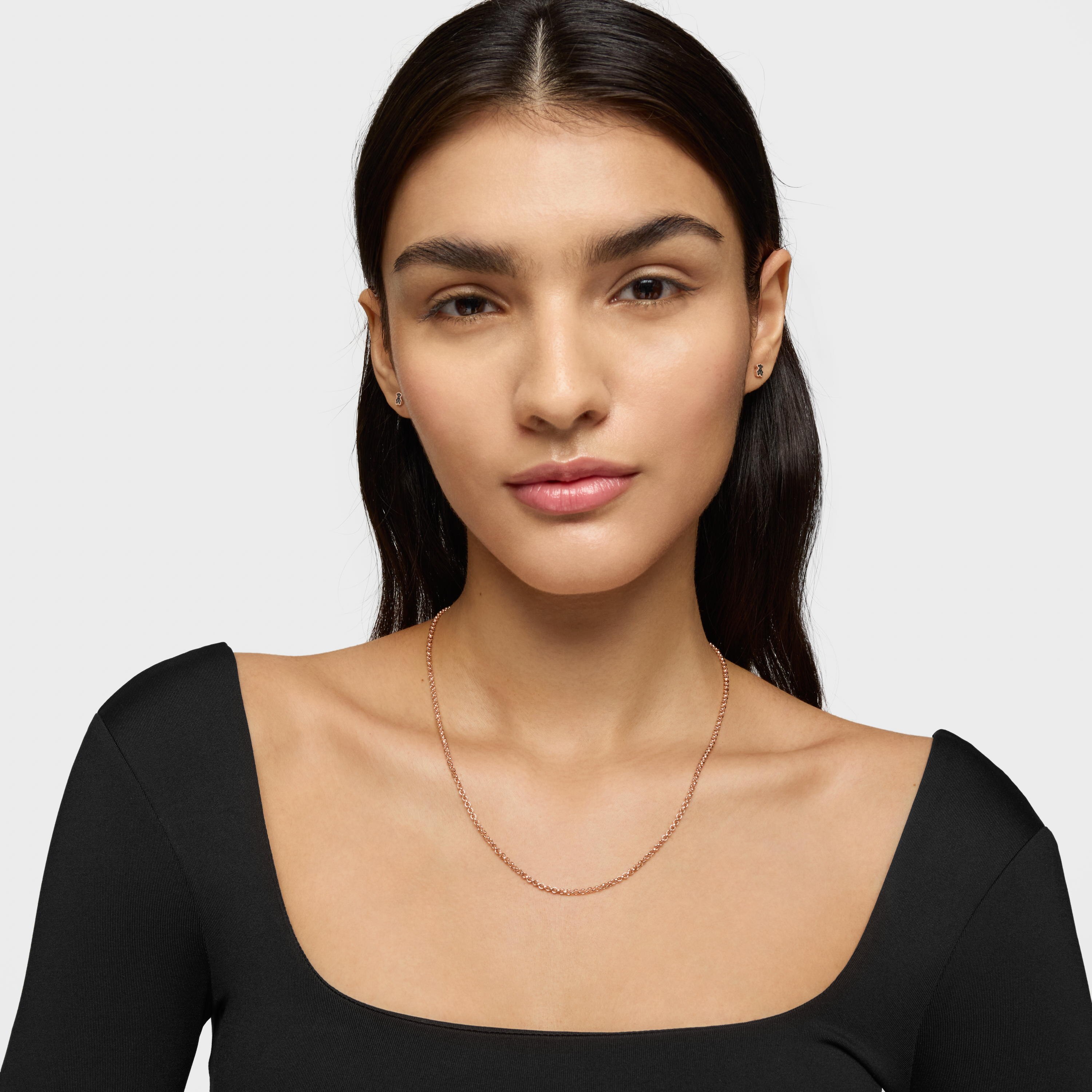 Medium Chain with 18kt rose-gold plating over silver measuring 50 cm TOUS Hand