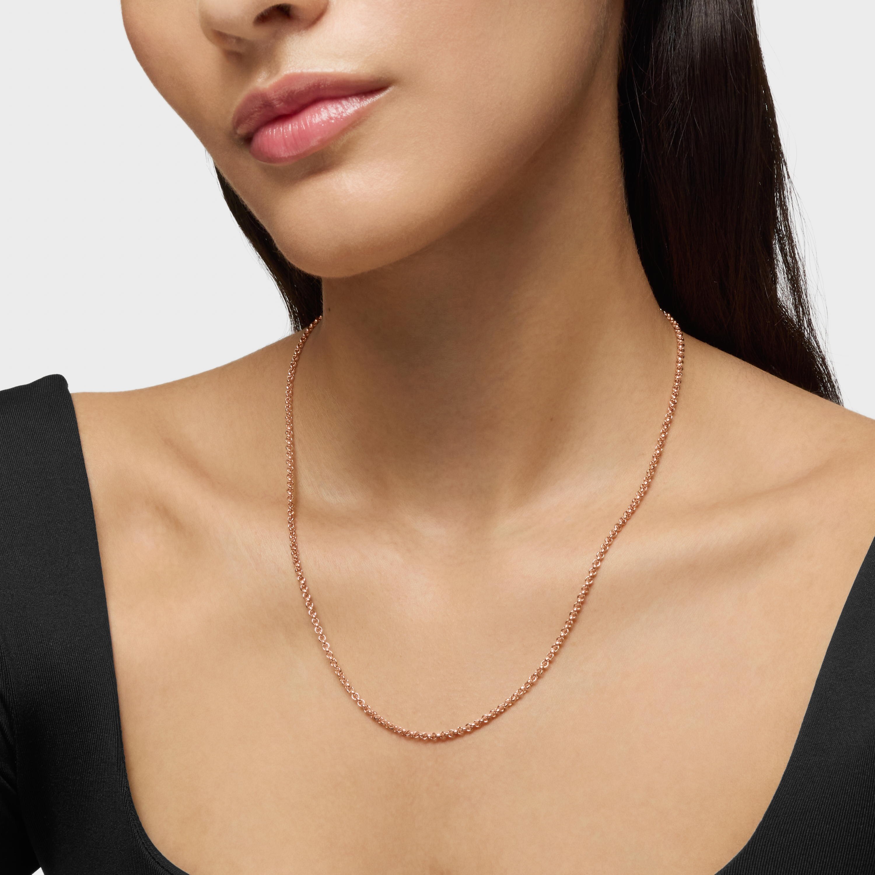 Medium Chain with 18kt rose-gold plating over silver measuring 50 cm TOUS Hand