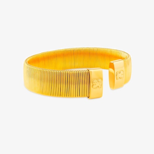 Pulsera Bulevar de acero dorado