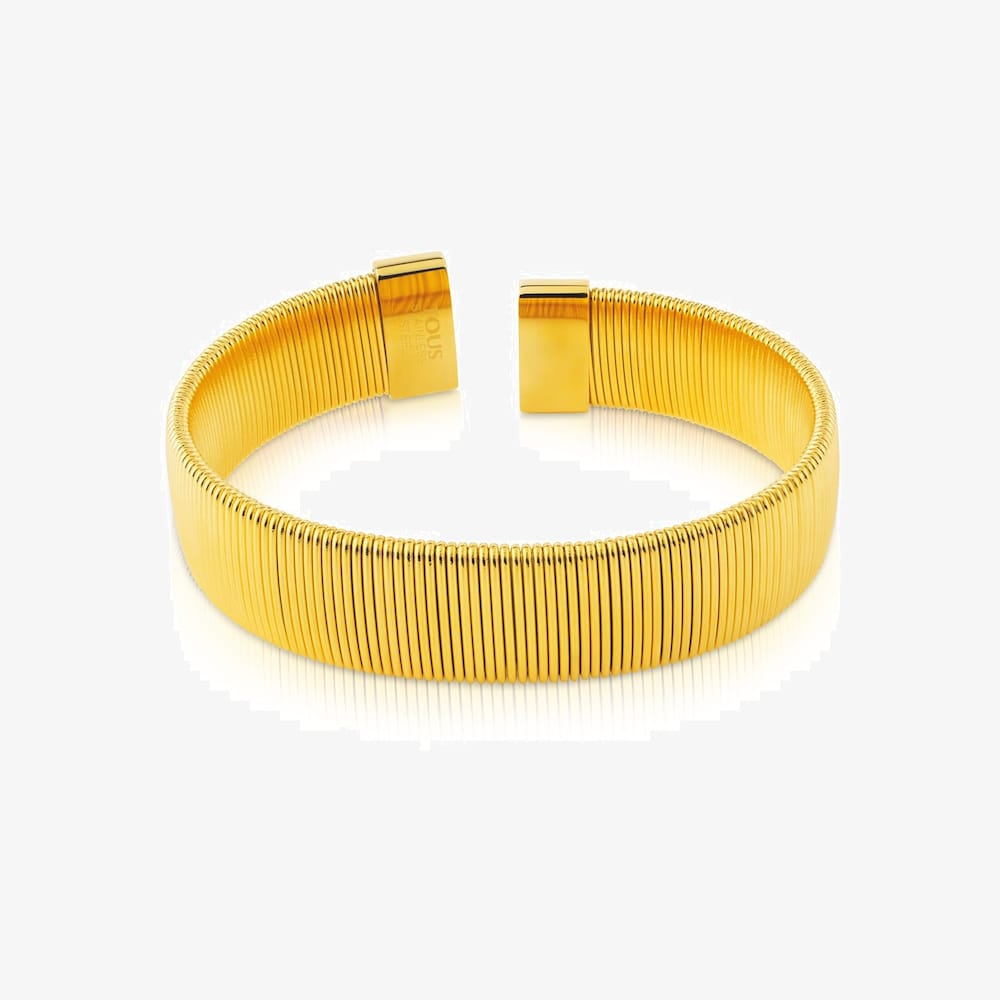 Tous Bulevar - Bransoletka ze stali szlachetnej w kolorze ż&oacute;łtego złota