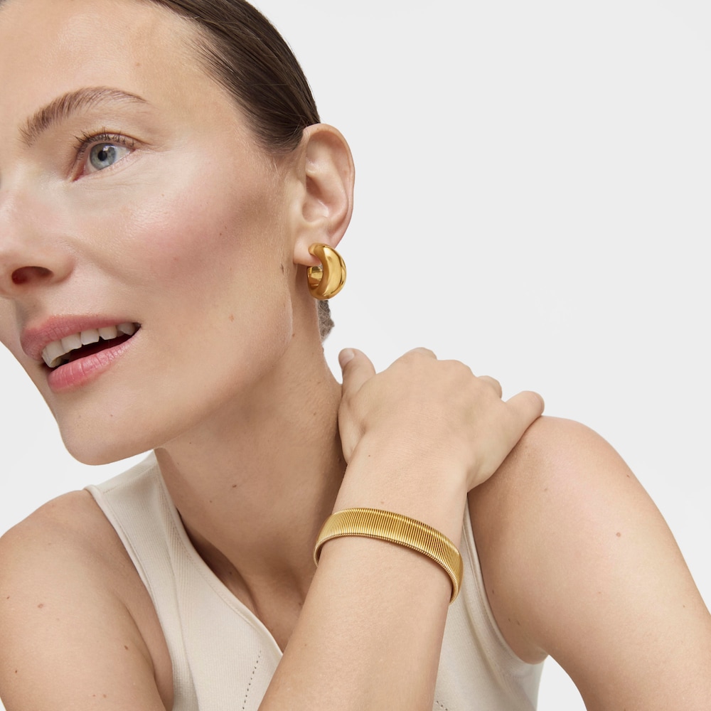 Tous Bulevar - Bransoletka ze stali szlachetnej w kolorze ż&oacute;łtego złota