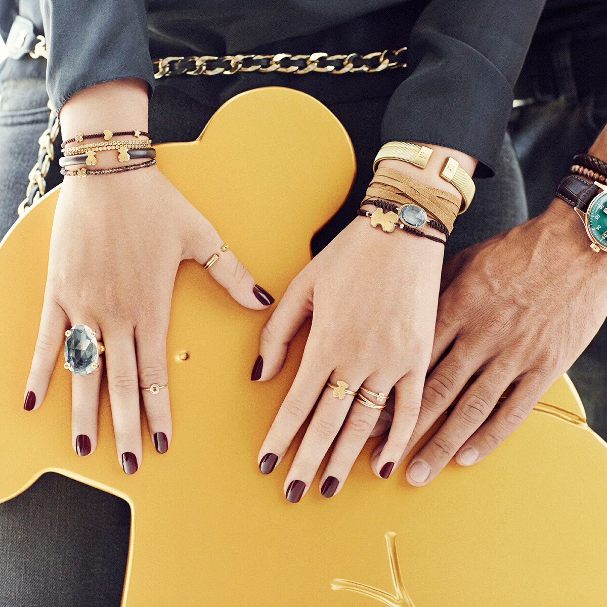 Golden steel Bulevar bracelet