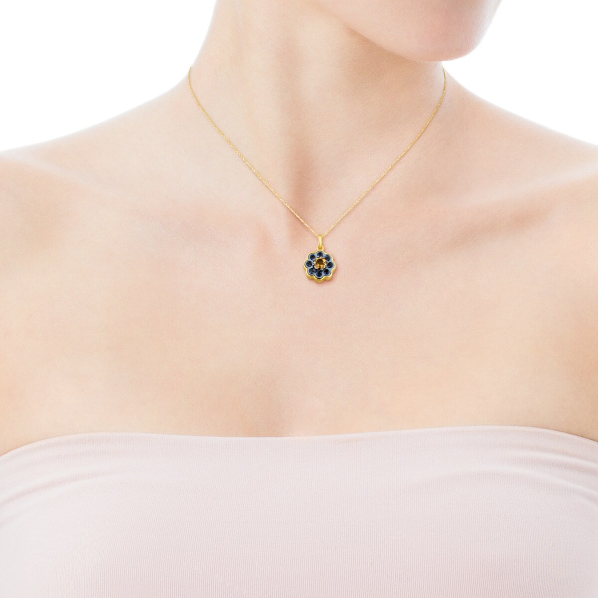 Gold and Titanium View Necklace