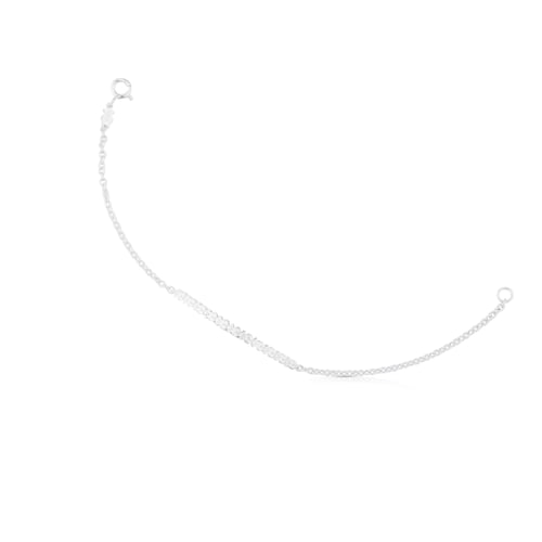 Pulsera de plata de 17,5cm Straight