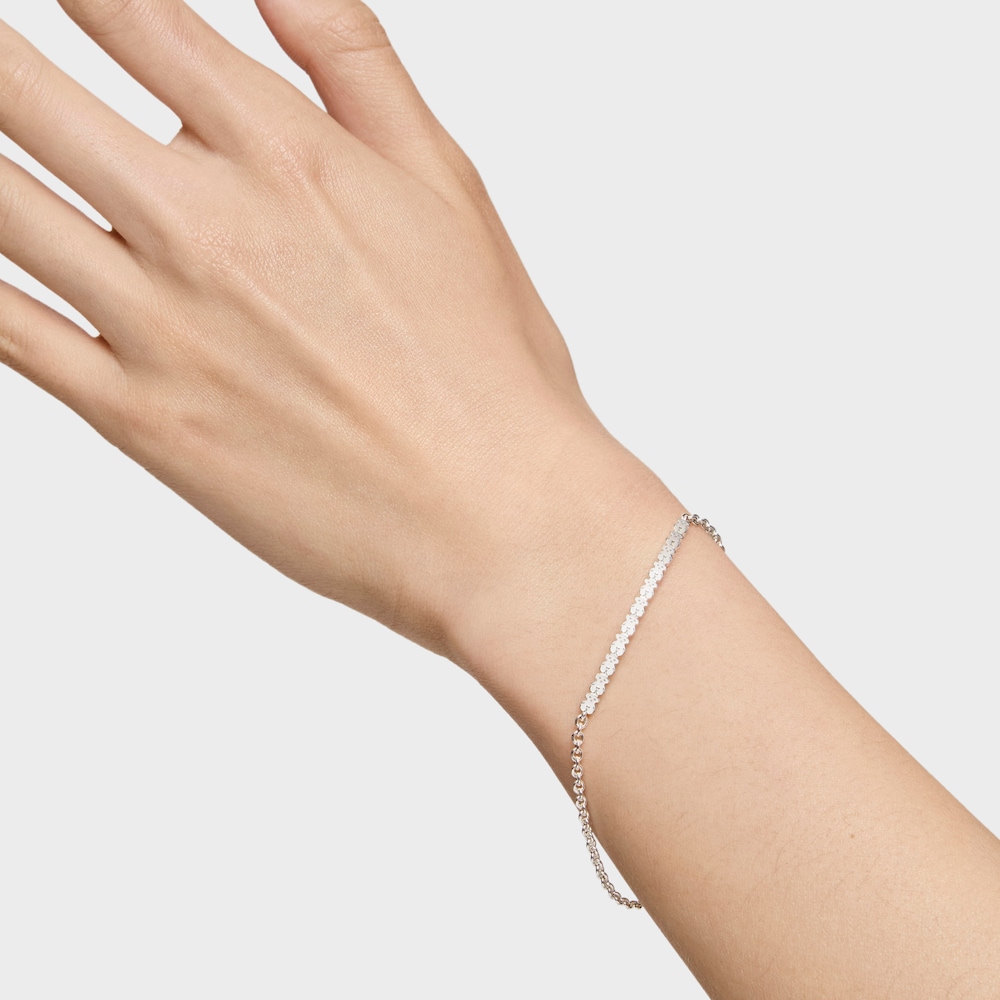 Pulsera de plata de 17,5cm Straight image number 8