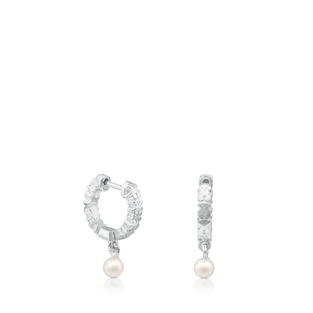 Pendientes aro de plata Straight