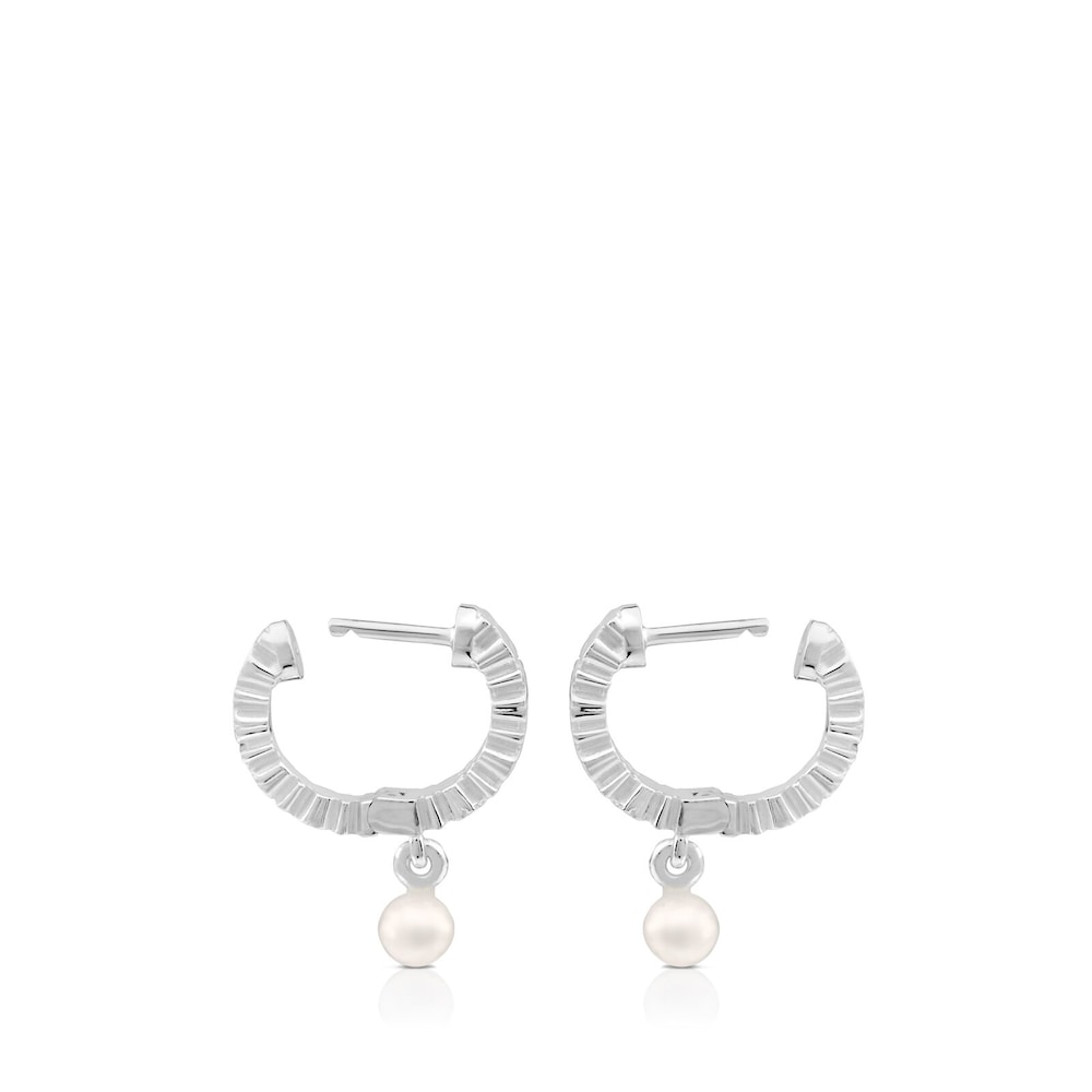 Pendientes aro de plata Straight