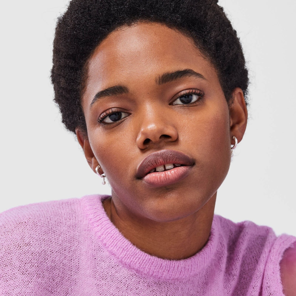 Pendientes aro de plata Straight