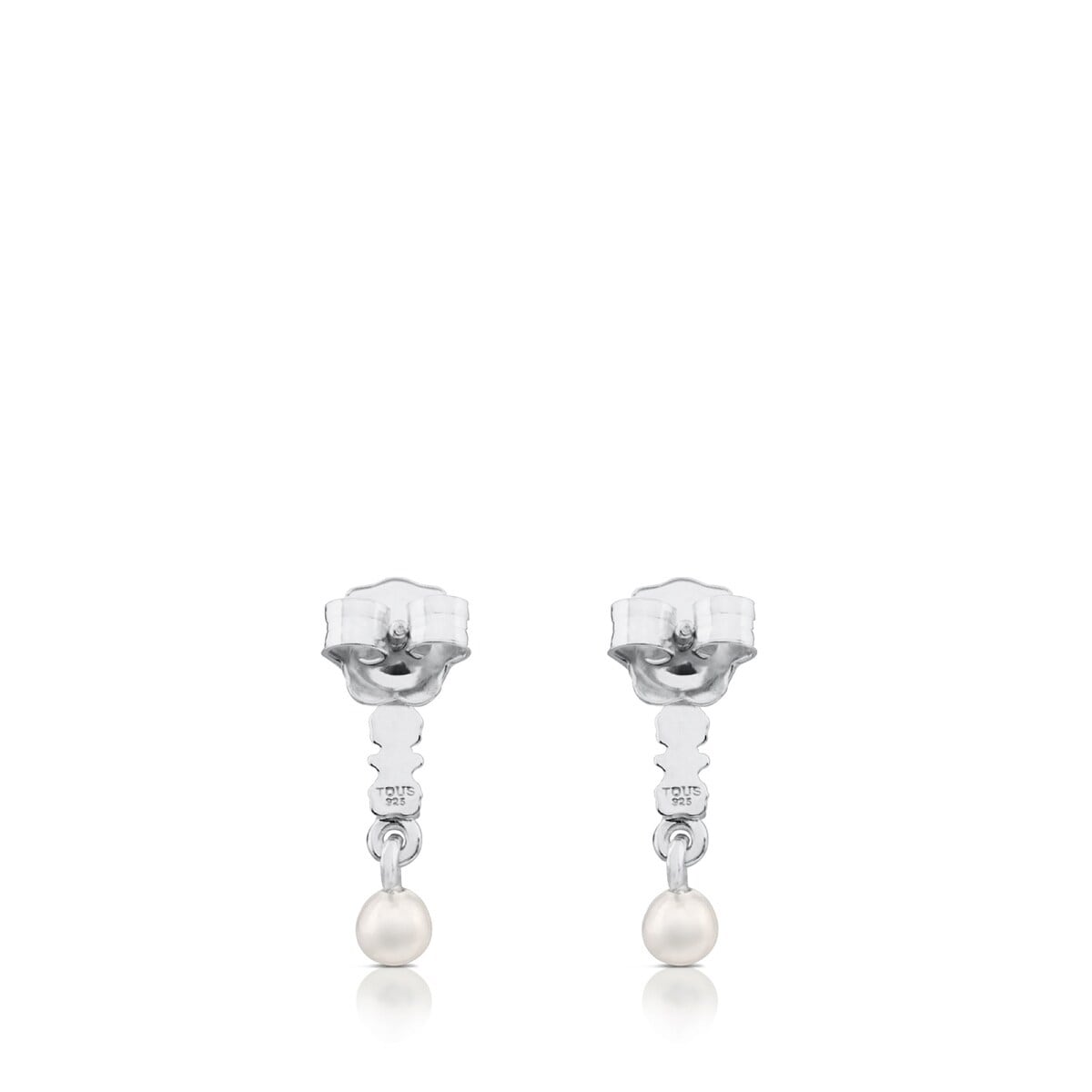 Pendientes de plata y perlas Straight