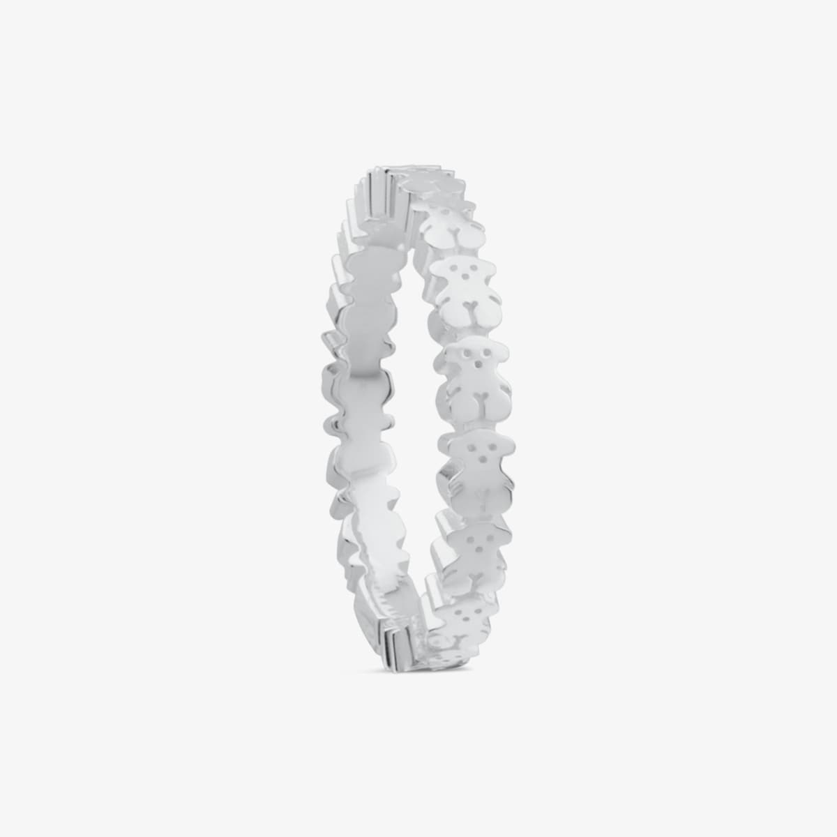 Tous - Anillo De Plata Motivos Oso Straight Talla 10