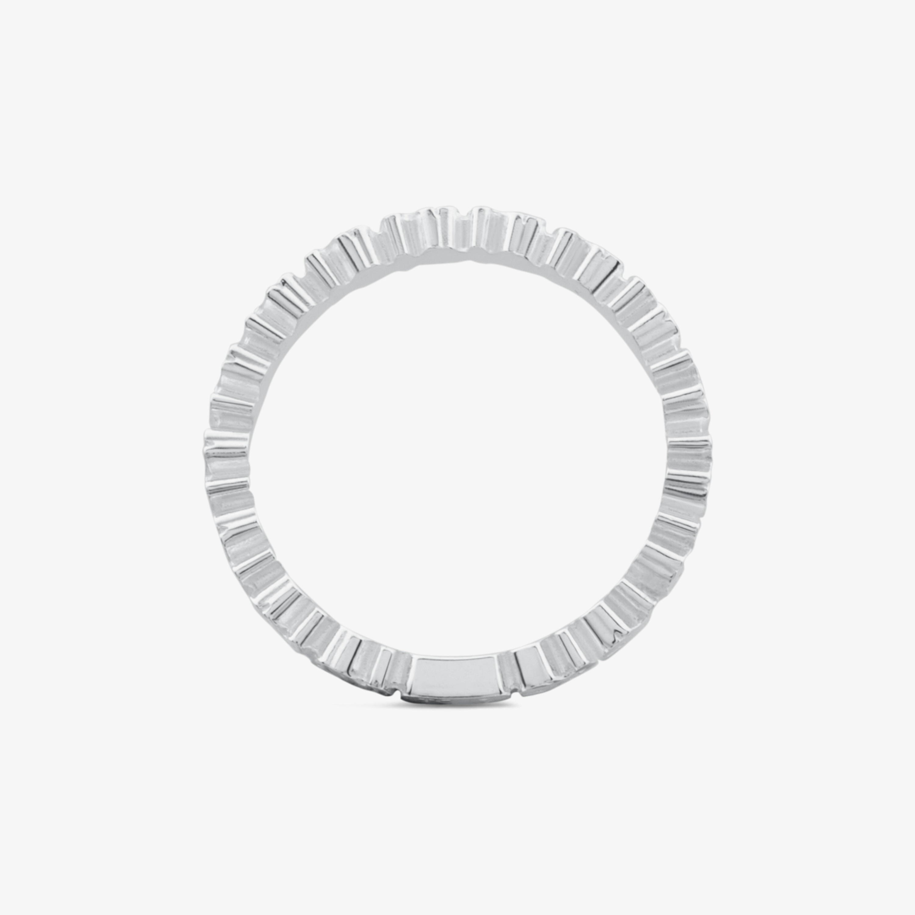 Silver ring bear Straight motifs
