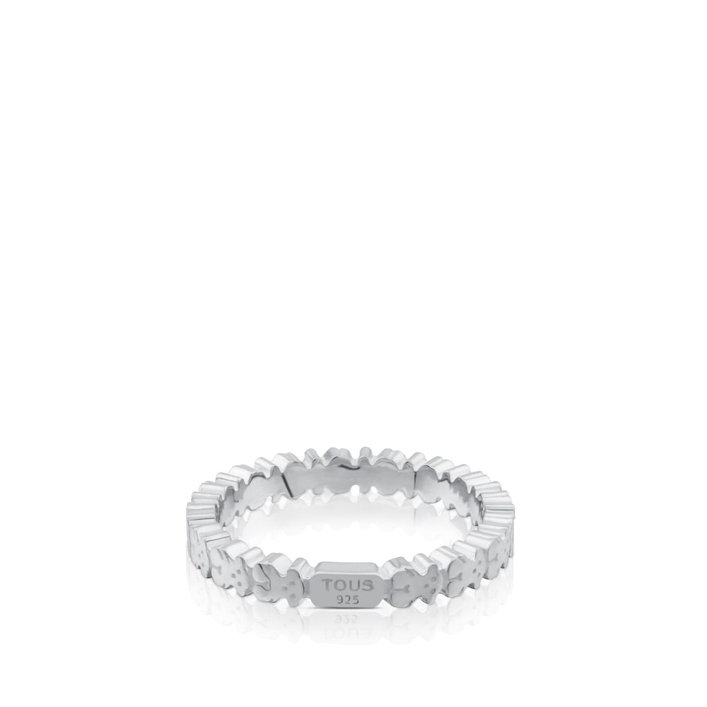 Anillo de plata motivos oso Straight image number 2