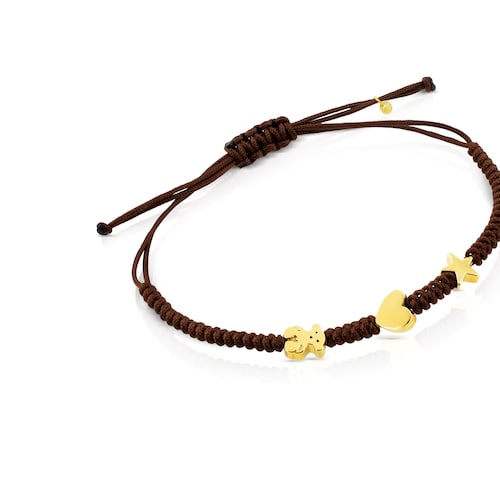Gold Sweet Dolls XXS Bracelet with Bear, Star and Heart motifs