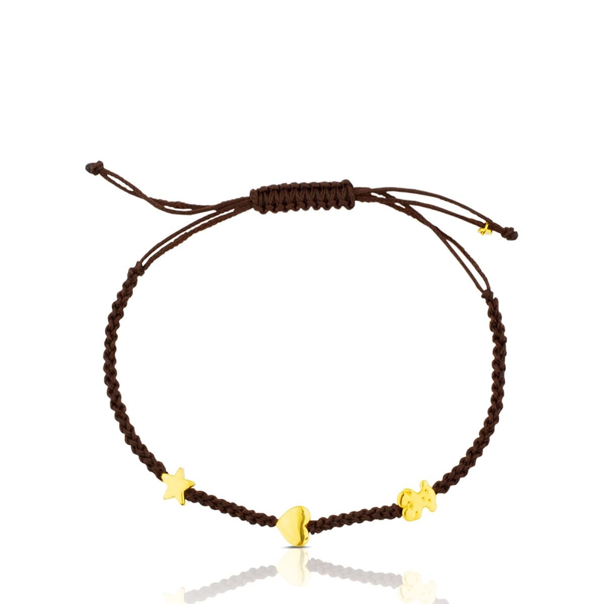 Gold Sweet Dolls XXS Bracelet with Bear, Star and Heart motifs