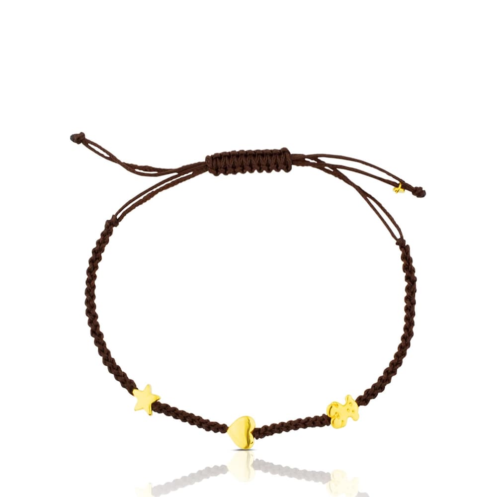 Gold Sweet Dolls XXS Bracelet with Bear, Star and Heart motifs image number 1