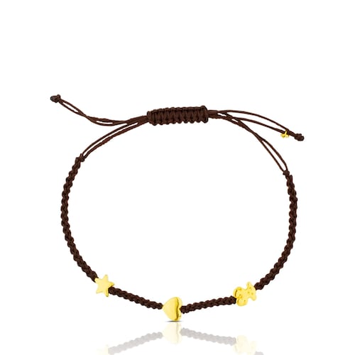 Gold Sweet Dolls XXS Bracelet with Bear, Star and Heart motifs