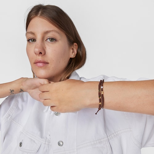 Bra&ccedil;alet Sweet Dolls XXS d'Or i perla cultivada motiu &Oacute;s