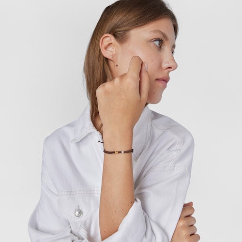 Bra&ccedil;alet Sweet Dolls XXS d'Or i perla cultivada motiu &Oacute;s