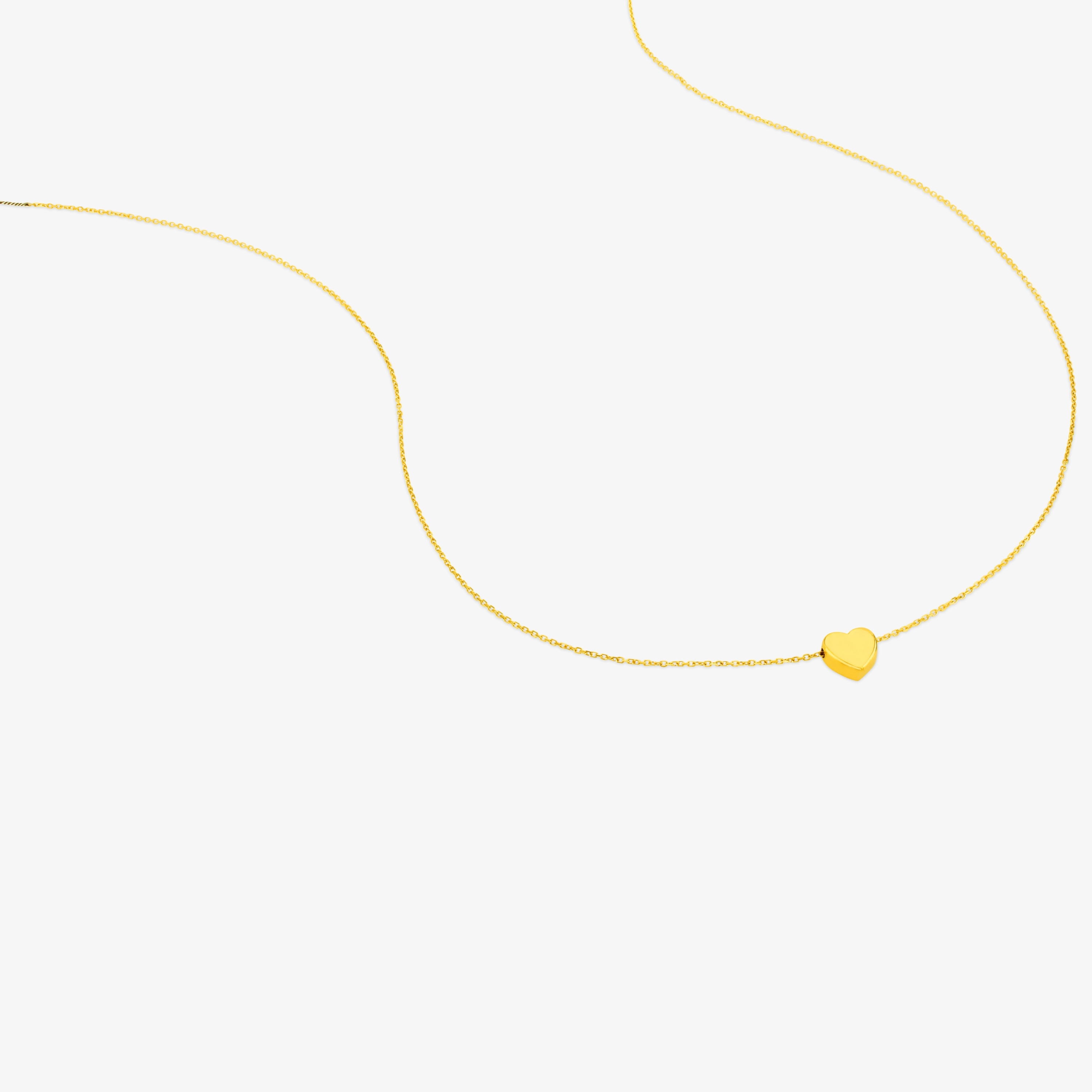 18K solid gold Sweet Dolls XXS Necklace Heart motif.