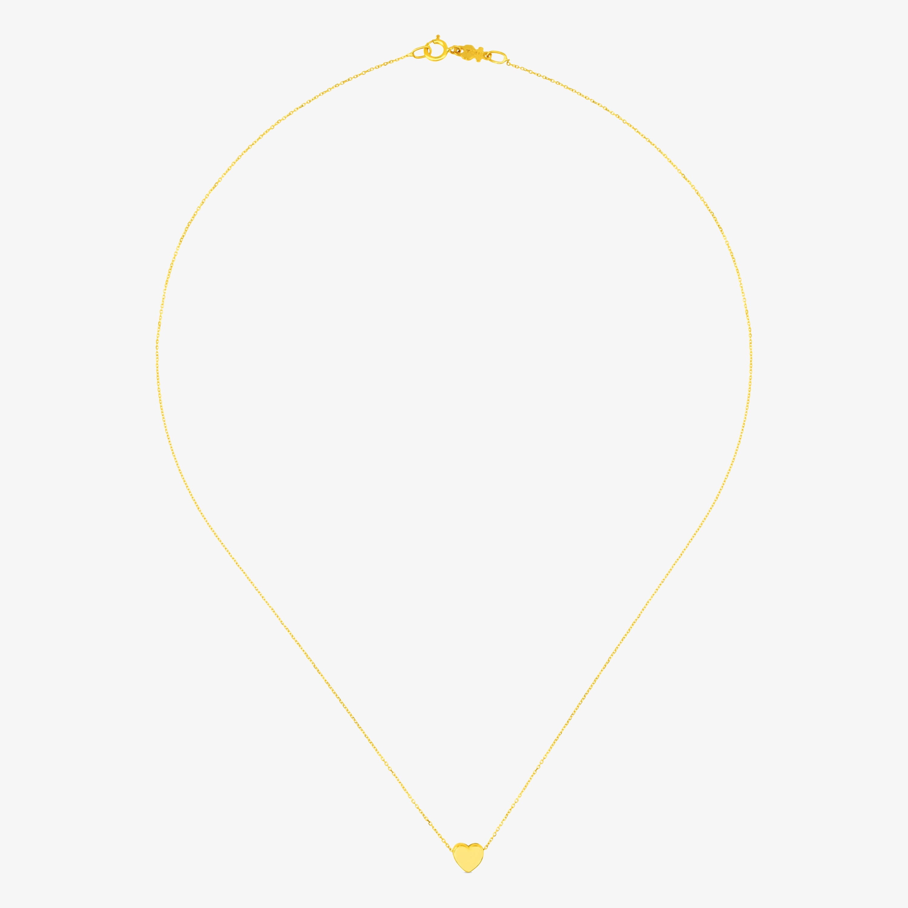 18K solid gold Sweet Dolls XXS Necklace Heart motif.