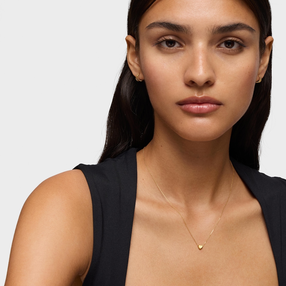 Collar XXS de oro motivo coraz&oacute;n Sweet Dolls