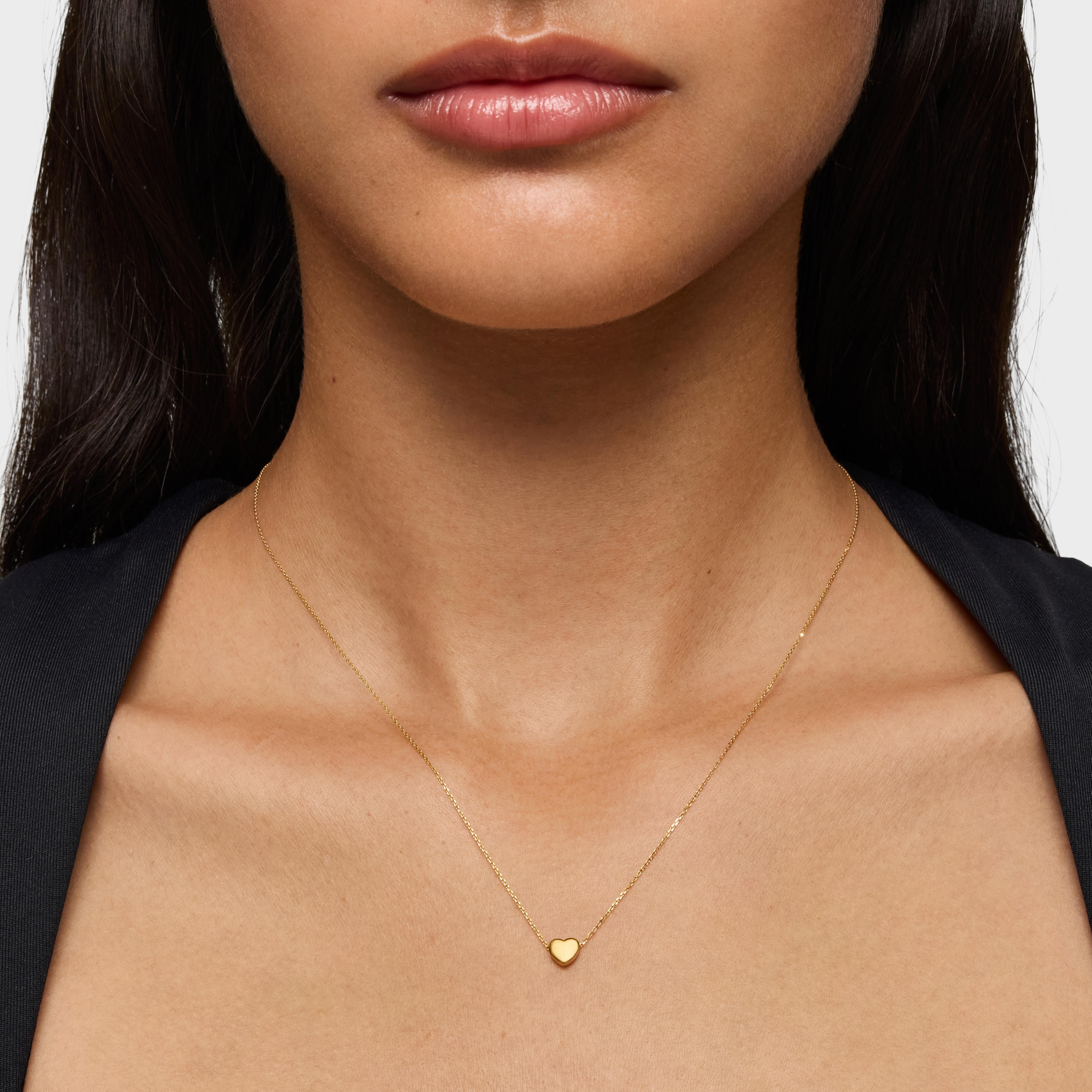 18K solid gold Sweet Dolls XXS Necklace Heart motif.