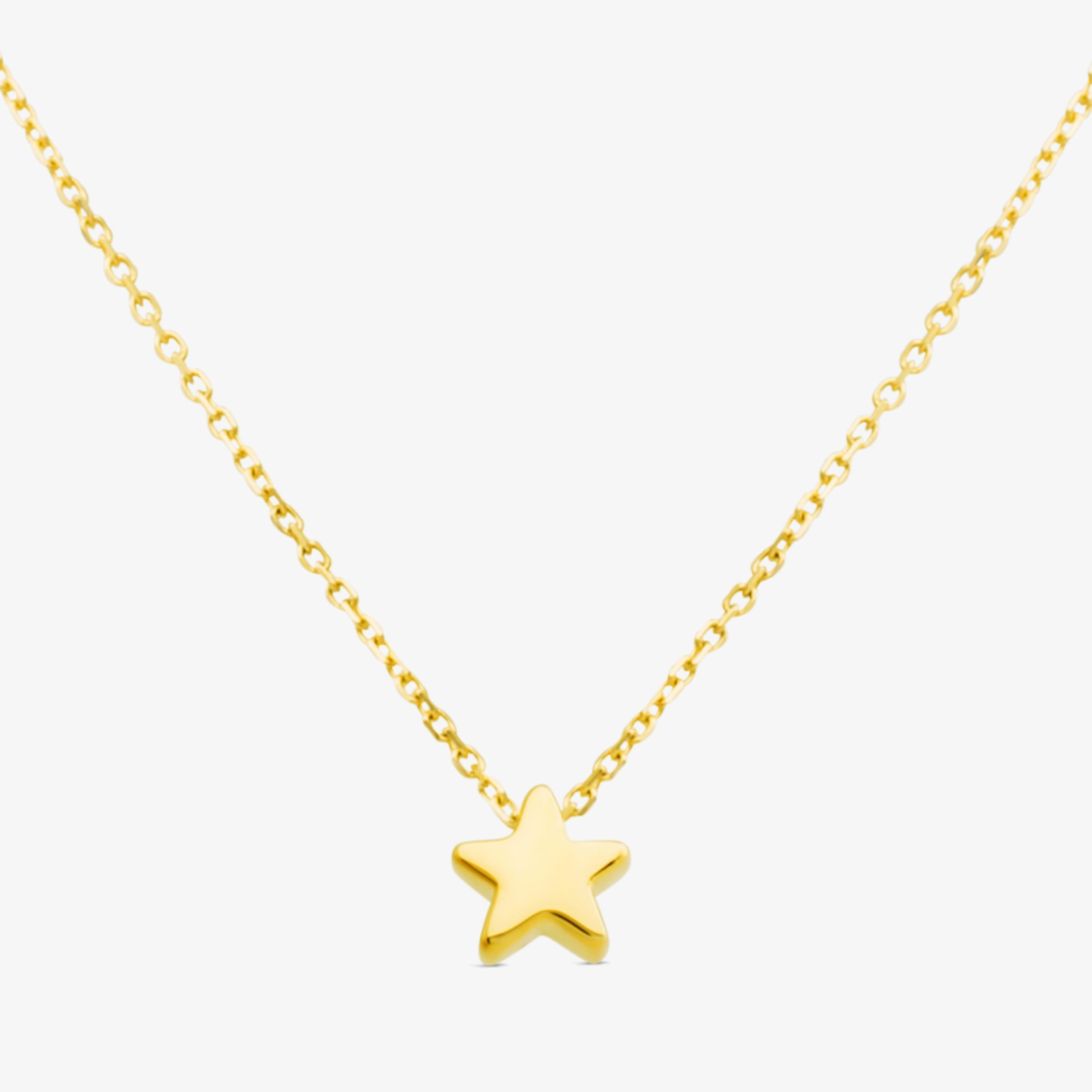 18K solid gold Sweet Dolls XXS Necklace Star motif.