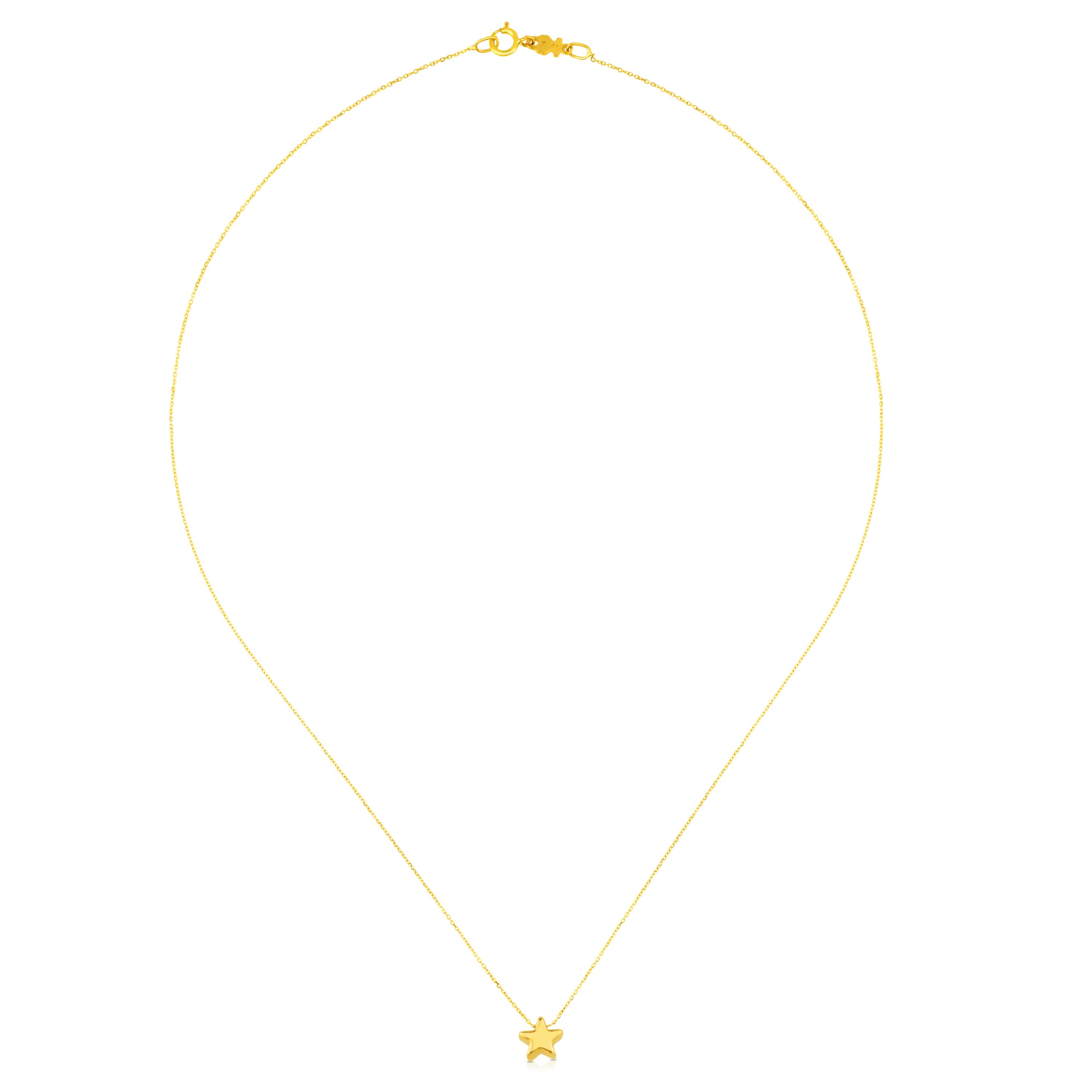 18K solid gold Sweet Dolls XXS Necklace Star motif.