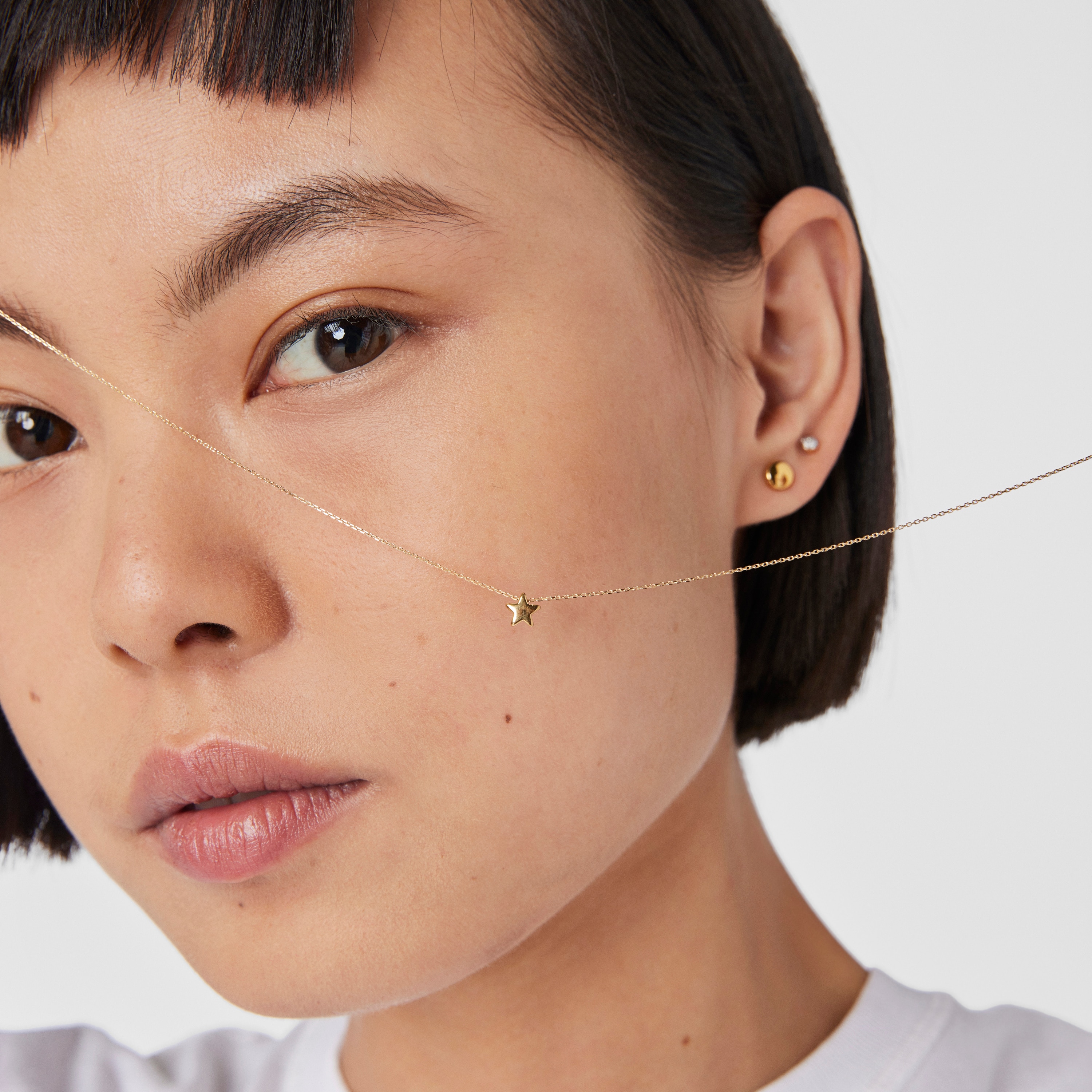 18K solid gold Sweet Dolls XXS Necklace Star motif.