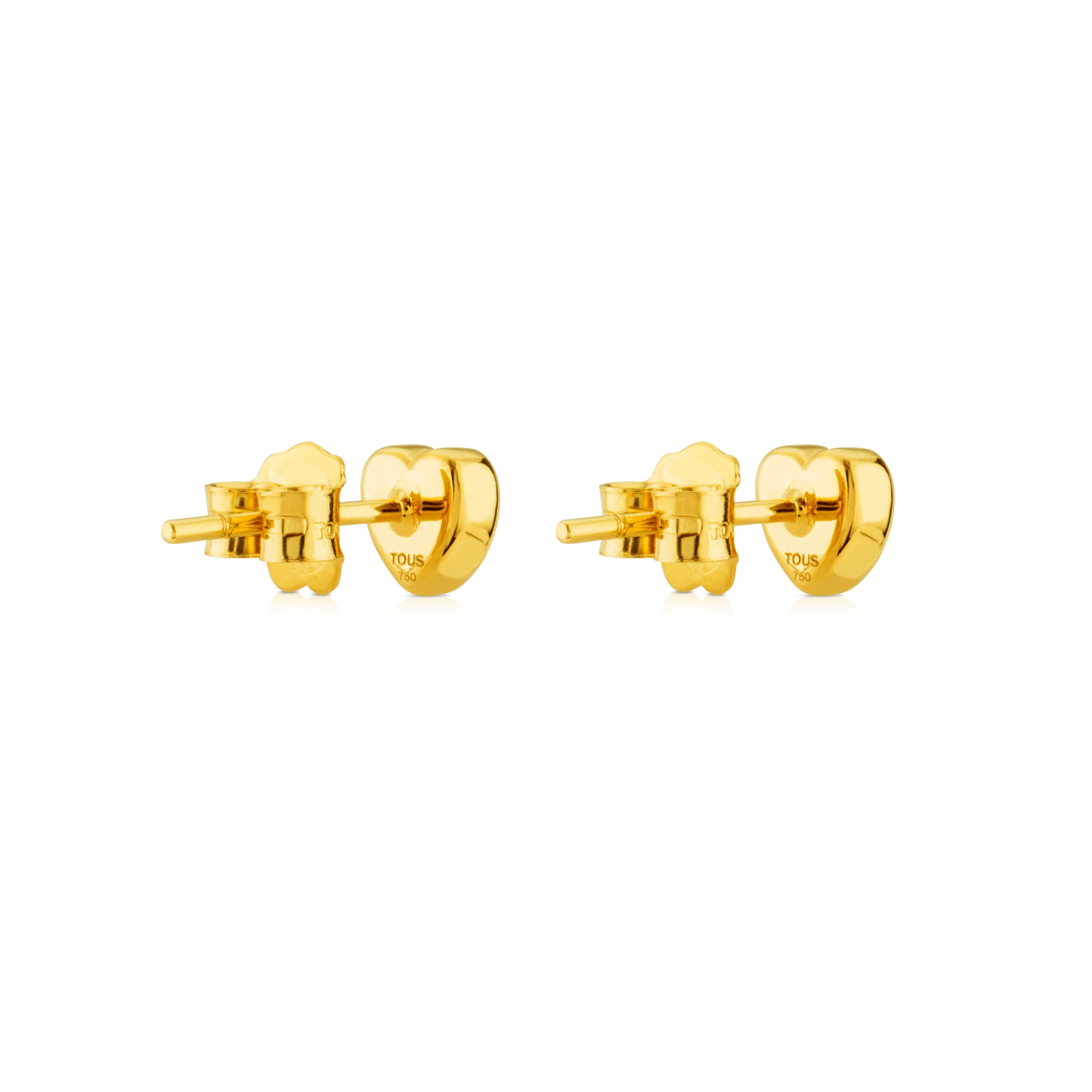 Gold Sweet Dolls XXS Earrings with Bear motif Pressure clasp