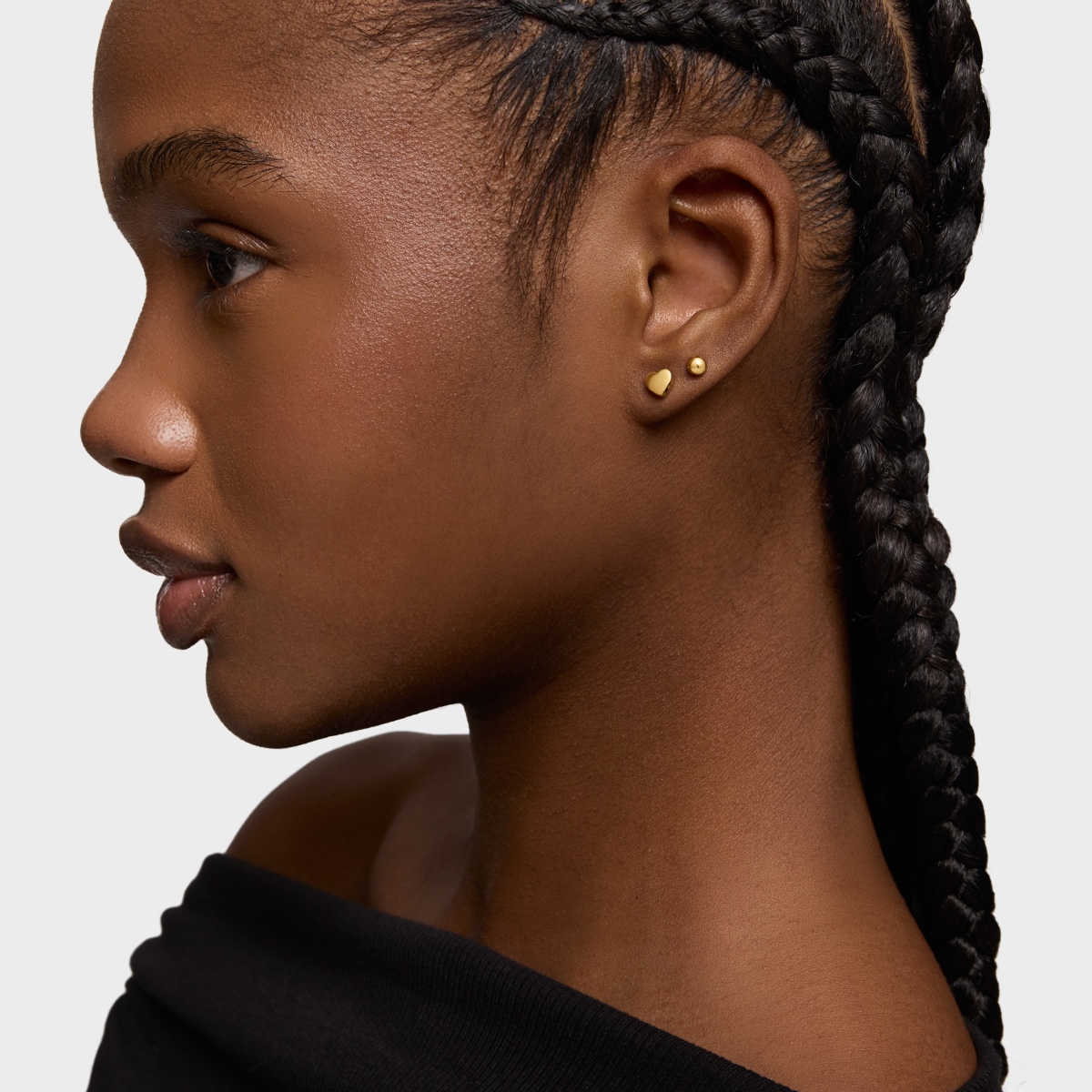 Gold Sweet Dolls XXS Earrings with Bear motif Pressure clasp