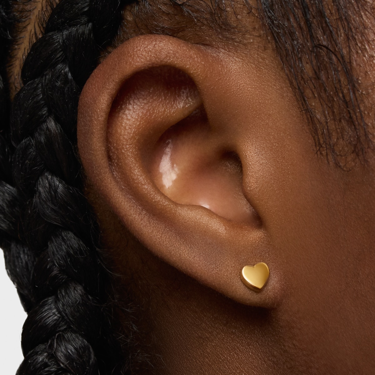 Gold Sweet Dolls XXS Earrings with Bear motif Pressure clasp