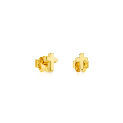 Pendientes de oro motivo cruz Sweet Dolls XXS