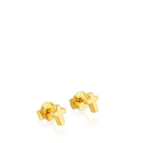 Pendientes de oro motivo cruz Sweet Dolls XXS