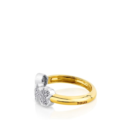 Anillo New Sweet Dolls de Oro con diamantes