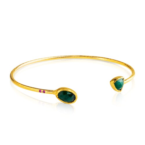 Pulsera Gala con ba&ntilde;o de oro 18 kt sobre plata image number 0