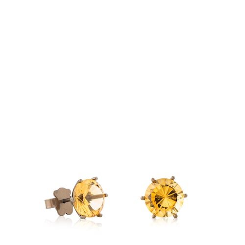 Titanium Sisy Earrings with Citrine image number 0