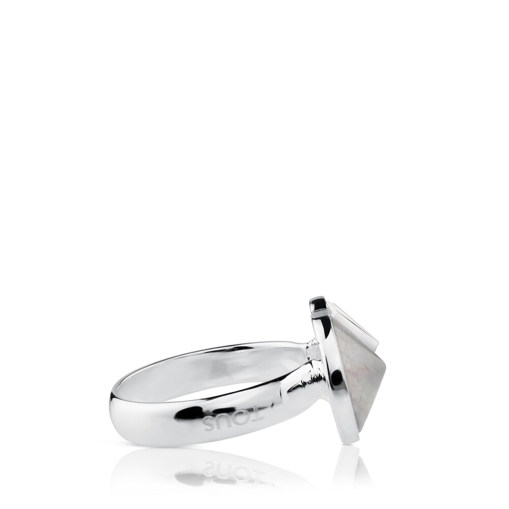 Anillo Tack Conica de Plata